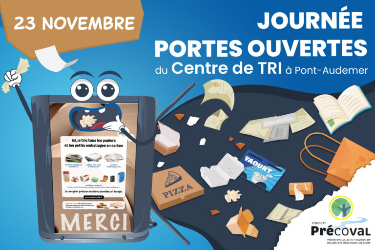 Journée porte ouvertes du centre de tri fibreux à Pont-Audemer