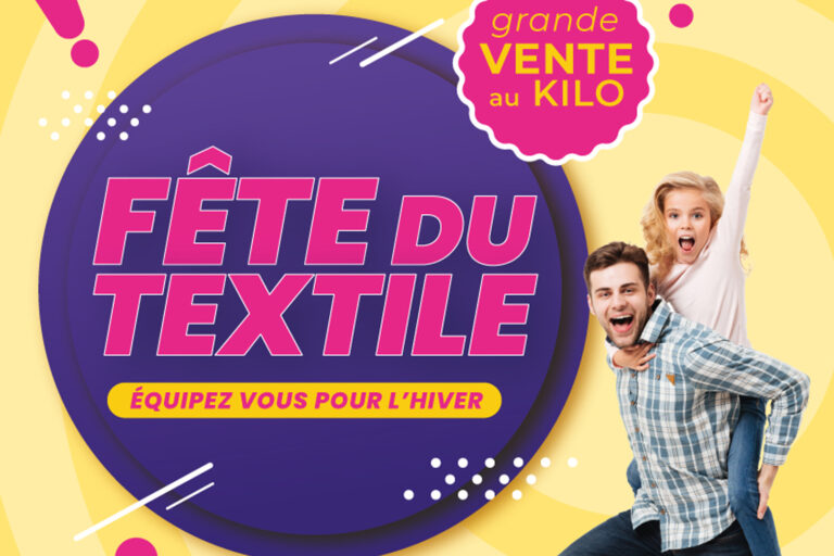 Fête du textile le samedi 20 septembre de 9h à 18h.